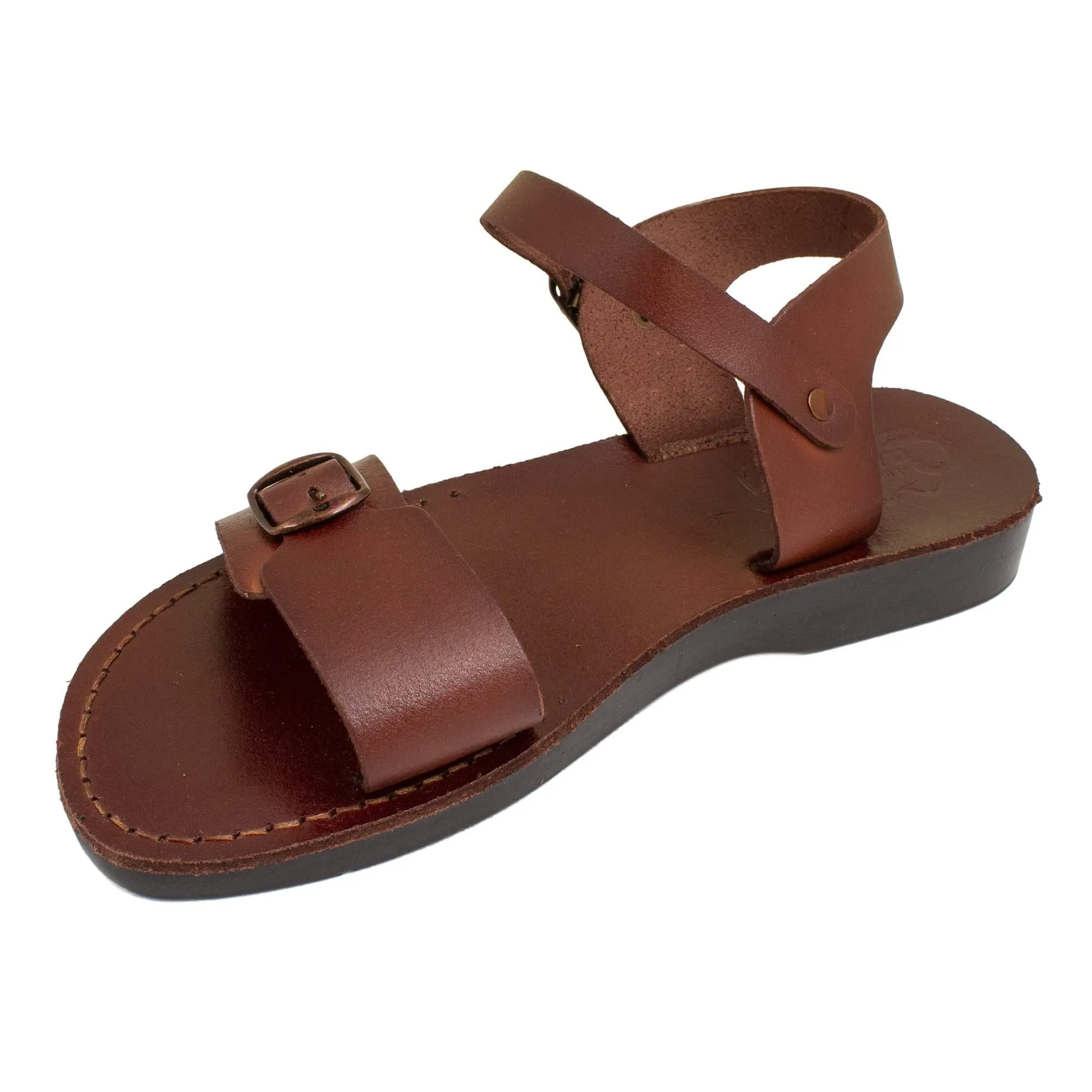 Handmade Natural Camel Genuine Leather Sandals for Men Biblical Jerusalem by Adida