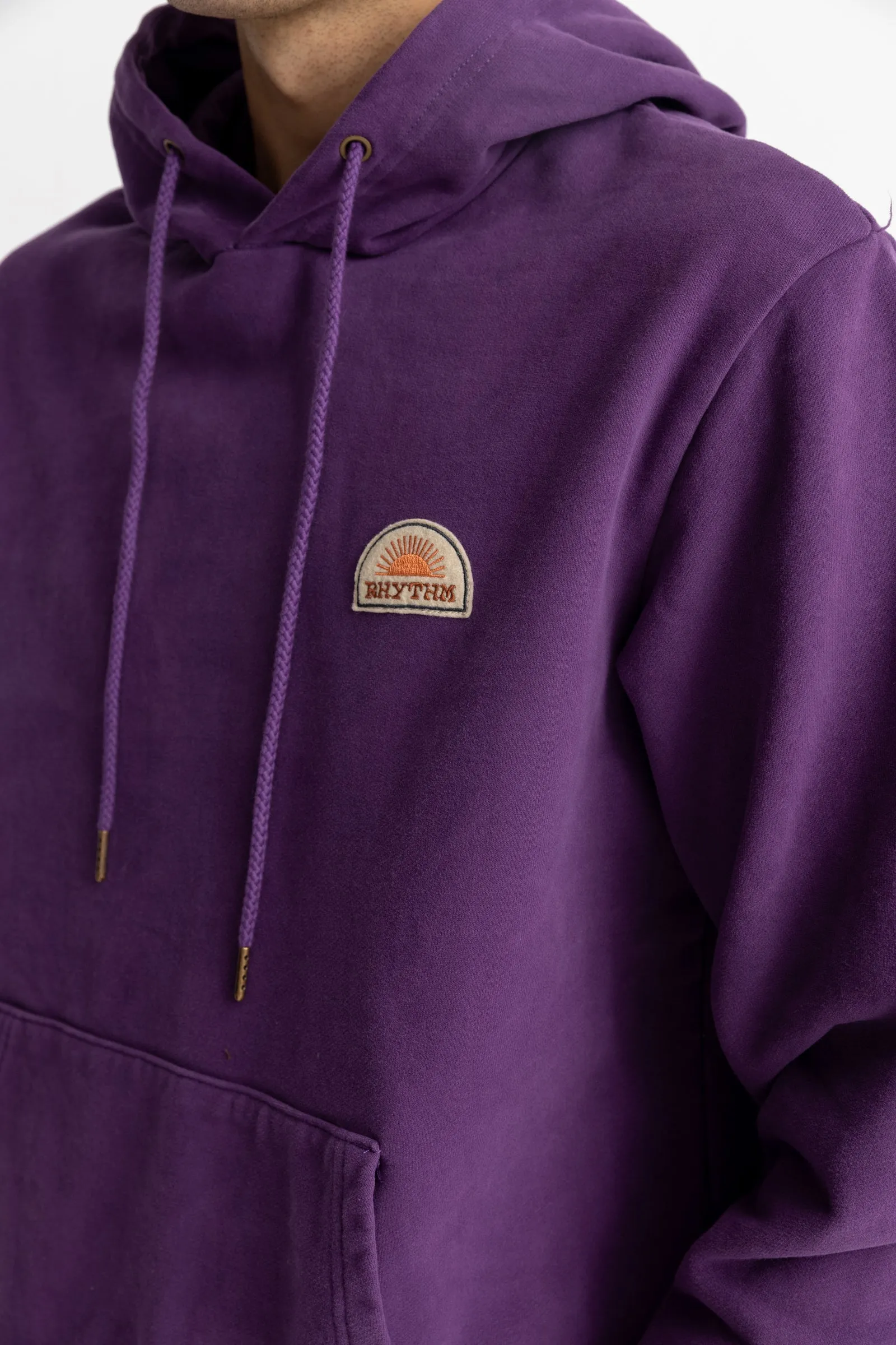 Heavyweight Fleece Hood Plum