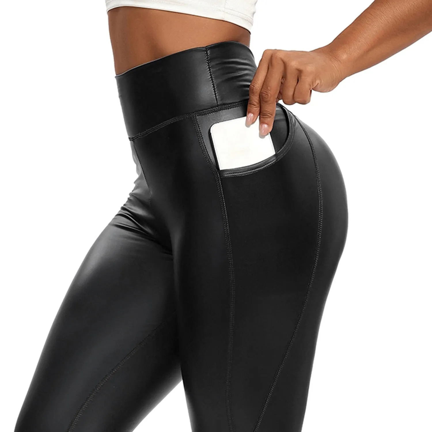 High Waist Curvy Gym Elastic Fitness Pants