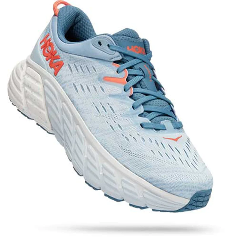 Hoka Womens Gaviota 4 Athletic Shoes- Blue Fog/ Plein Air