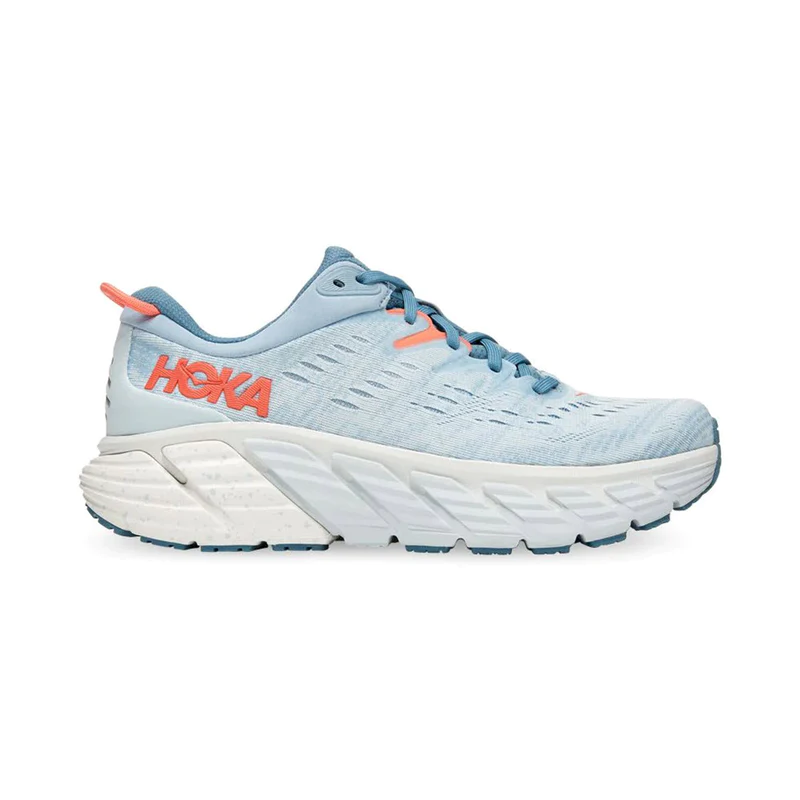 Hoka Womens Gaviota 4 Athletic Shoes- Blue Fog/ Plein Air