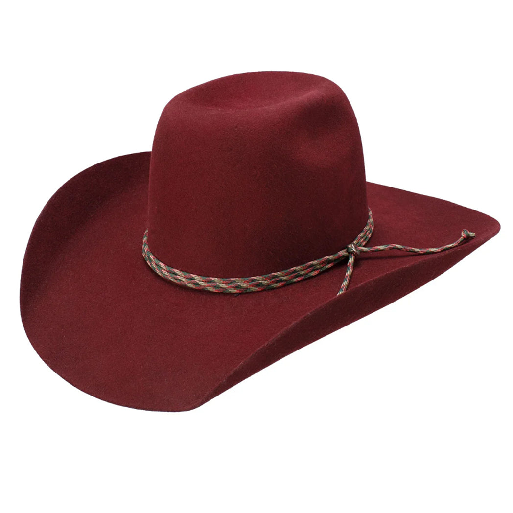 Hooey Burgundy Bronc by Resistol Wool Felt Hat