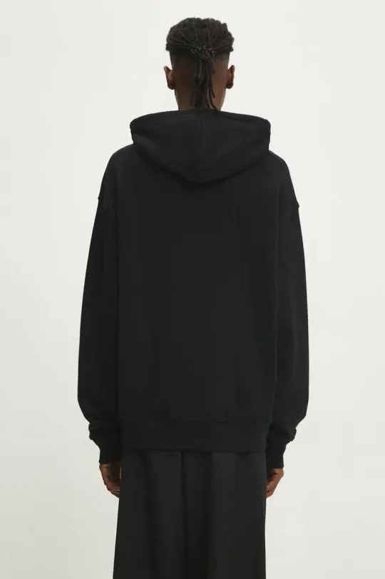 ICECREAM cotton sweatshirt Soft Serve Sparkle Popover Hood men's black color hooded with a print IC24333