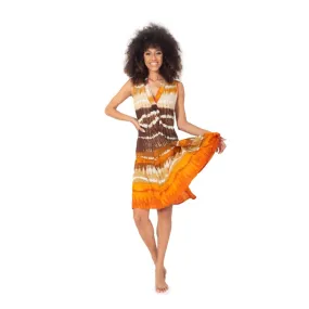 Iconique IC23-096 Micol Vestito Midi Multicolor