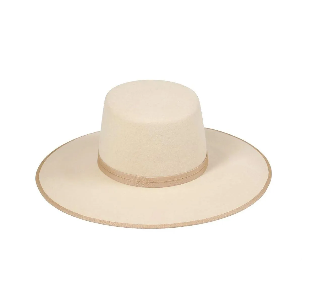 Ivory Rancher Wool Boater Hat