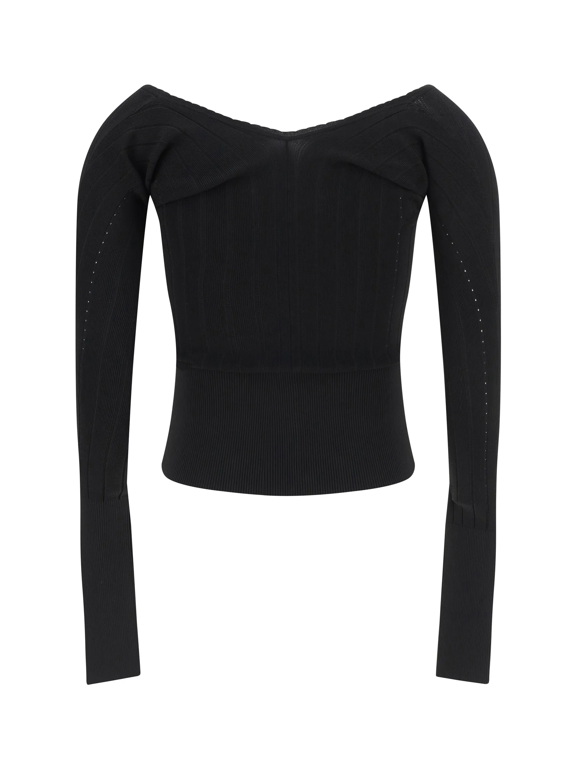 JACQUEMUS  |Casual Style Long Sleeves Plain Cropped Tops