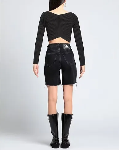 JACQUEMUS  |Casual Style Nylon Long Sleeves Plain Logo Cropped Tops