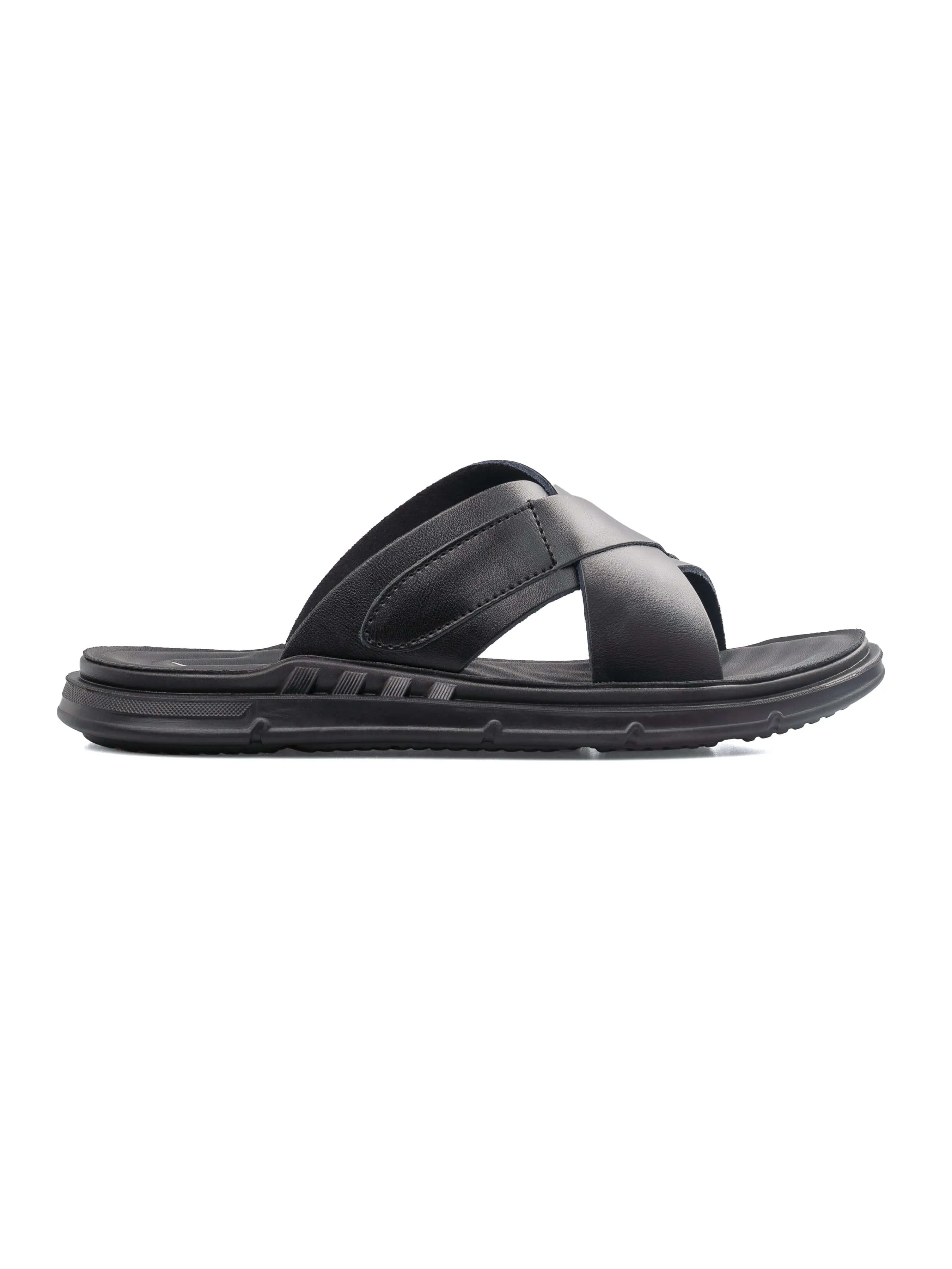 Juan Sandal - Black Leather