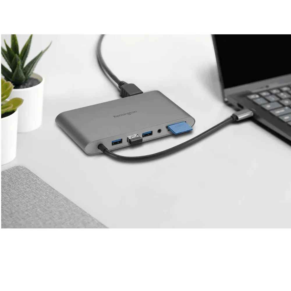 Kensington UH1440P USB-C 5Gbps Dual Video Driverless Mobile Dock 85W Pass Through Power - DP/HDMI/VGA
