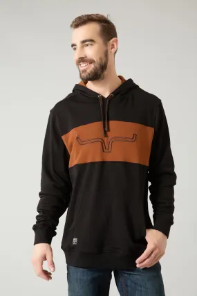 Kimes Ranch Mens Ripon Hood Black Cotton Blend Hoodie