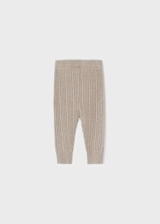 Knit leggings for baby girl - H. Mole