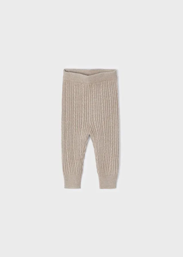 Knit leggings for baby girl - H. Mole