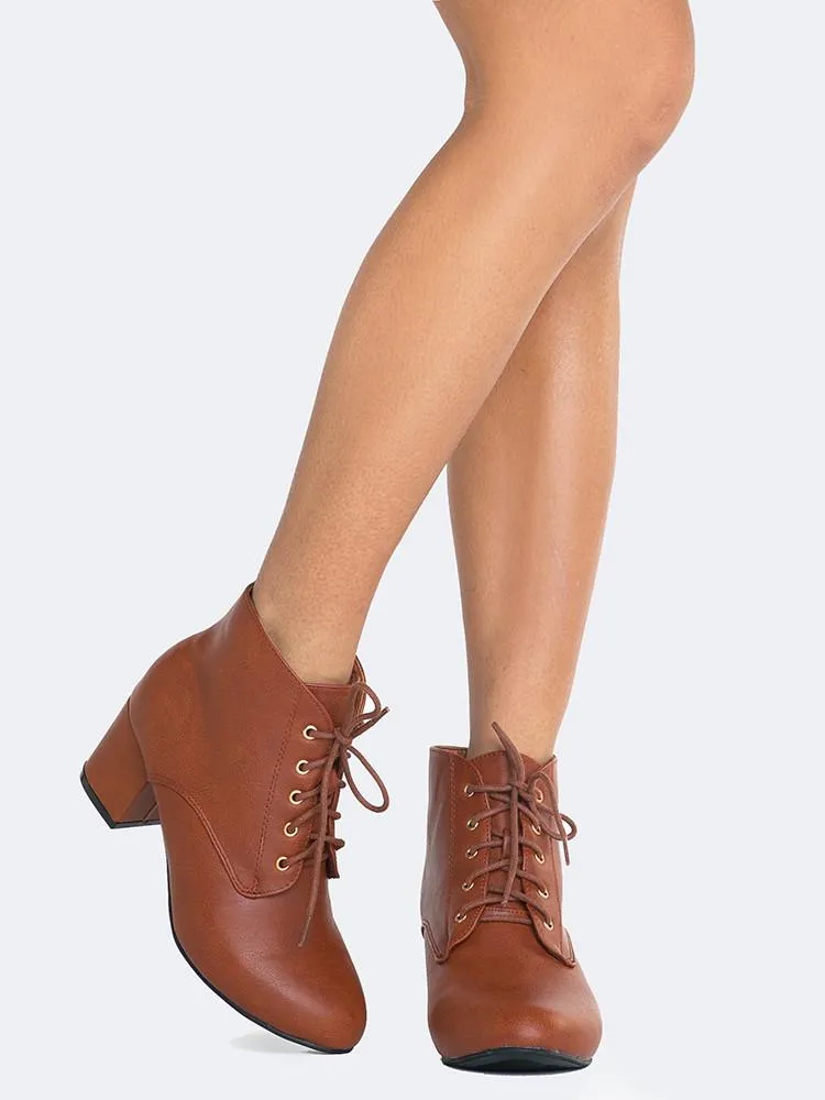 Lace Up Ankle Bootie