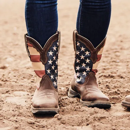 Lady Rebel by Durango® Patriotic Women's Pull-On Western Flag Boot