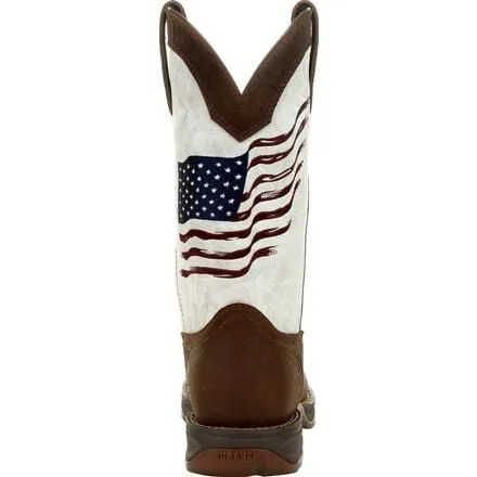 Lady Rebel™ by Durango® Women's Distressed Flag Embroidery Western Boot