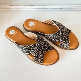 Linta Crossband Slide - Leopard