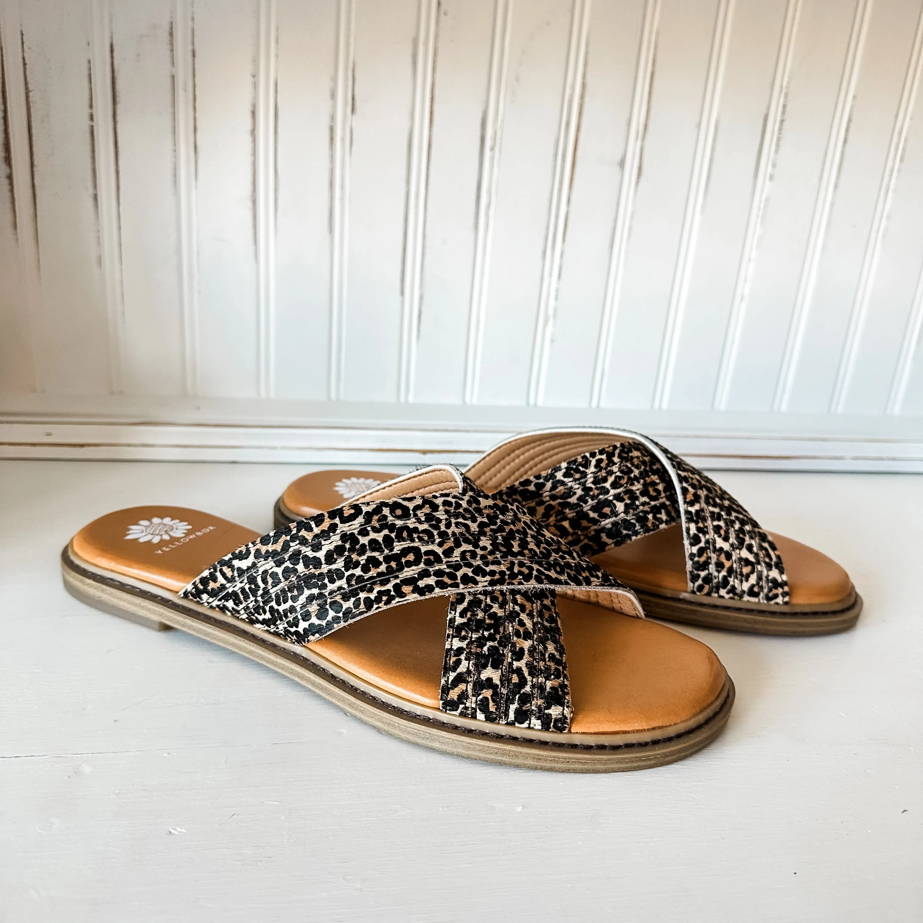 Linta Crossband Slide - Leopard