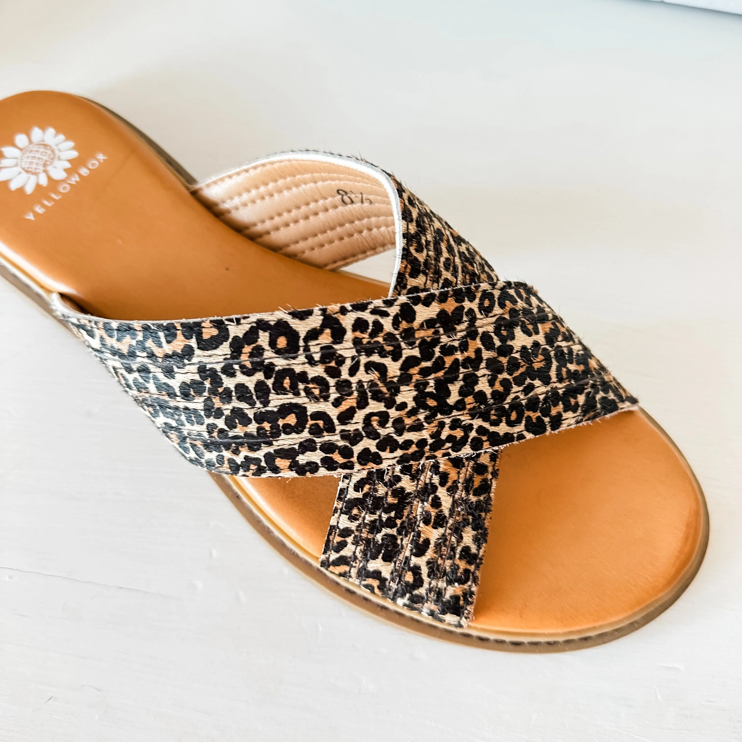 Linta Crossband Slide - Leopard