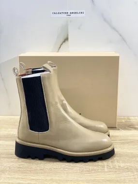 Lorena Paggi Chelsea Boot donna 22253 pelle Sabbia luxury boot Fur 37