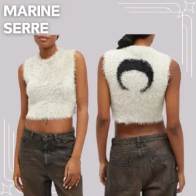 MARINE SERRE  |Casual Style Sleeveless Plain Elegant Style Logo