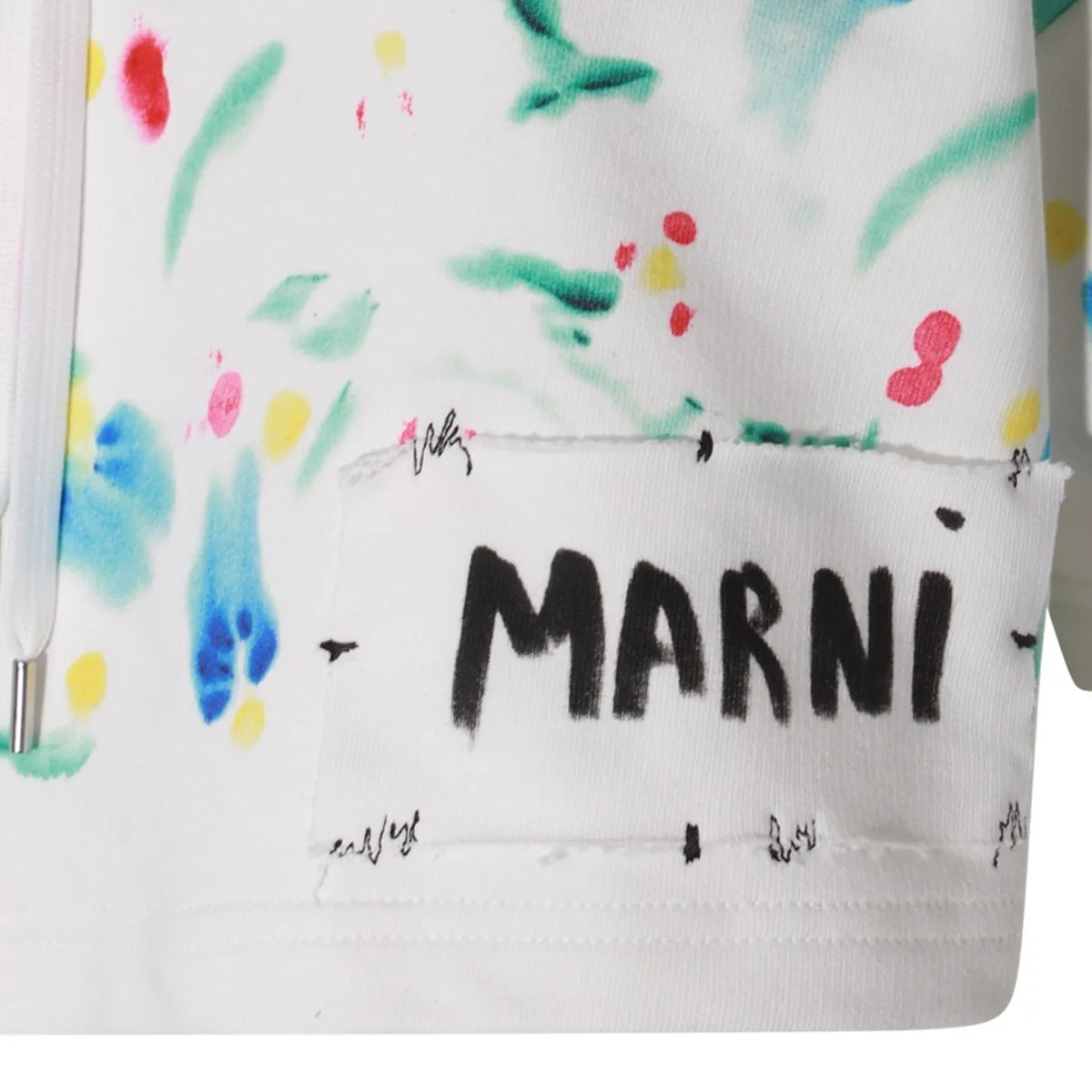 MARNI  |Street Style Cotton Short Sleeves Logo Cropped Tops