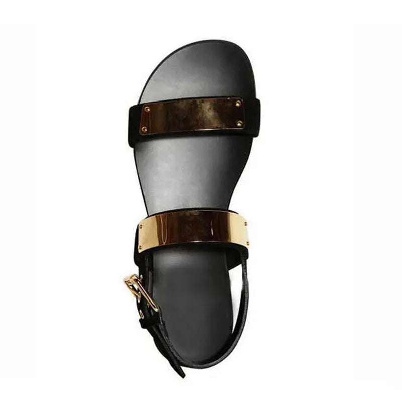 Men's Summer Designer Genuine Leather Rock Fashion Sandal Shoes