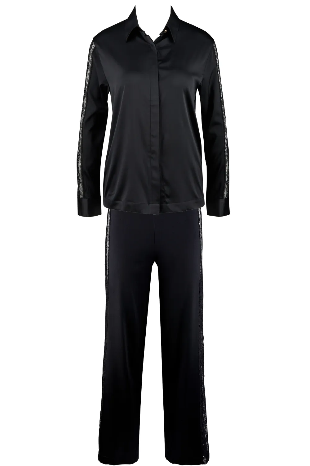 Midnight Whisper Blouse & Trousers