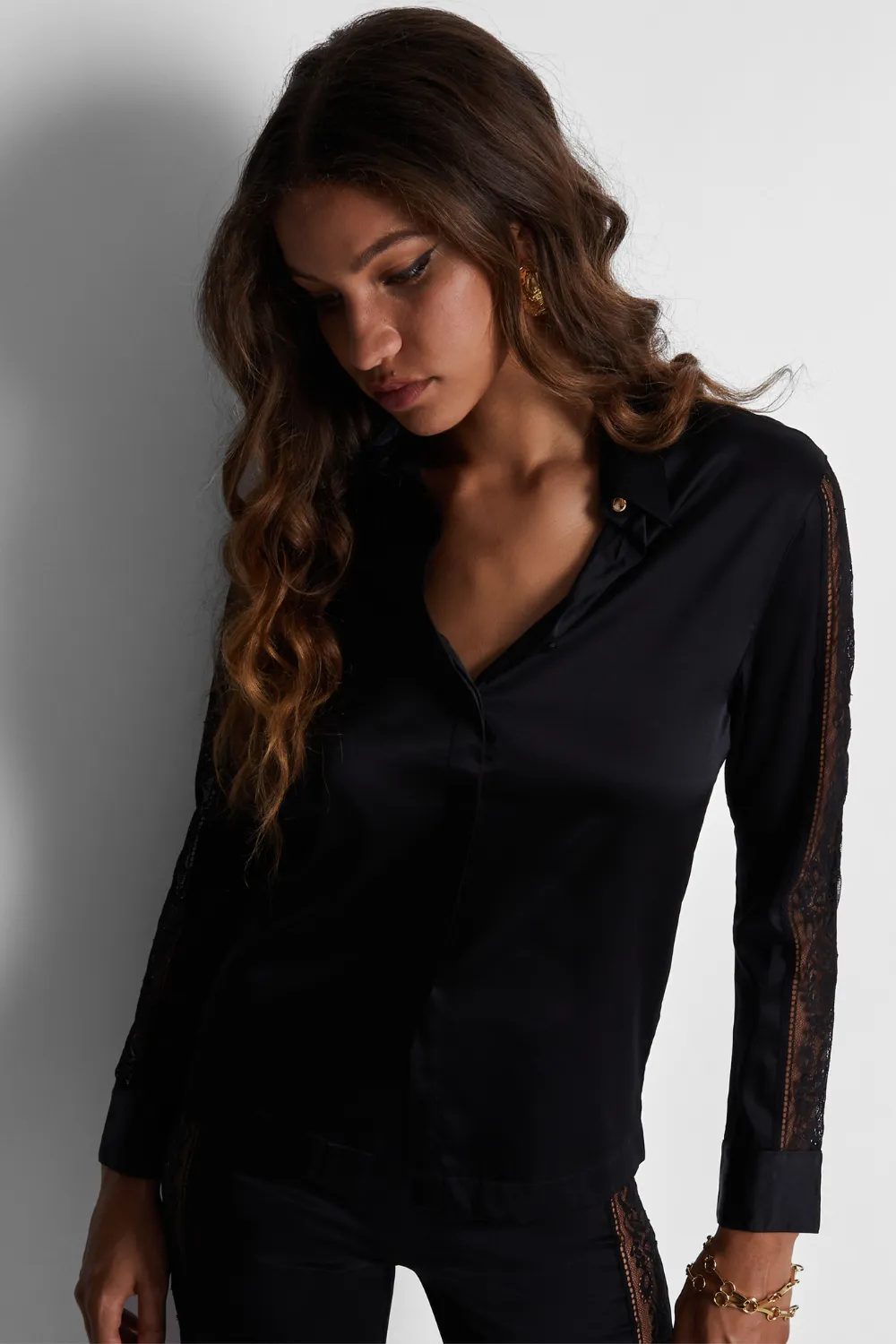 Midnight Whisper Blouse & Trousers