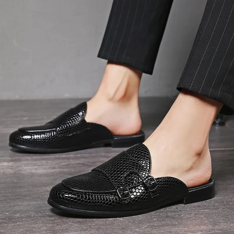 Monk Strap Slip-On Sandals