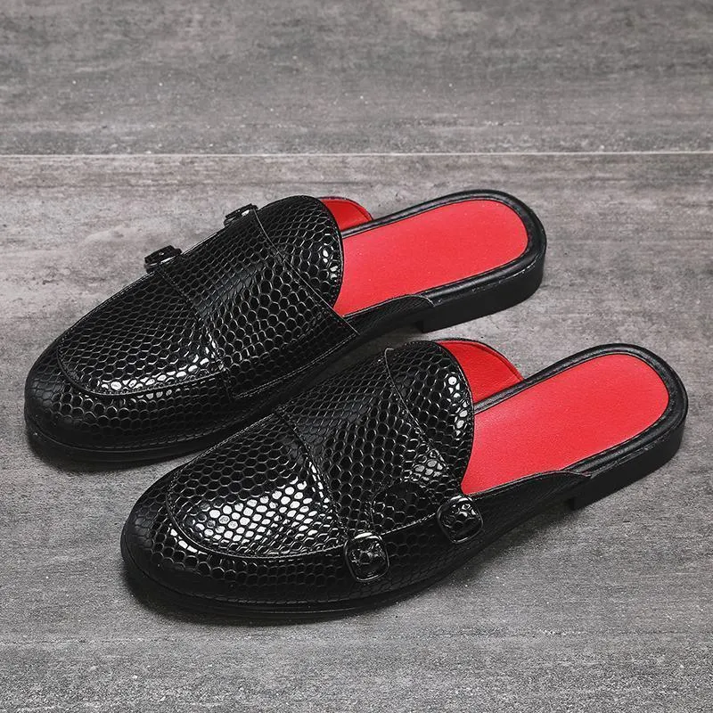 Monk Strap Slip-On Sandals