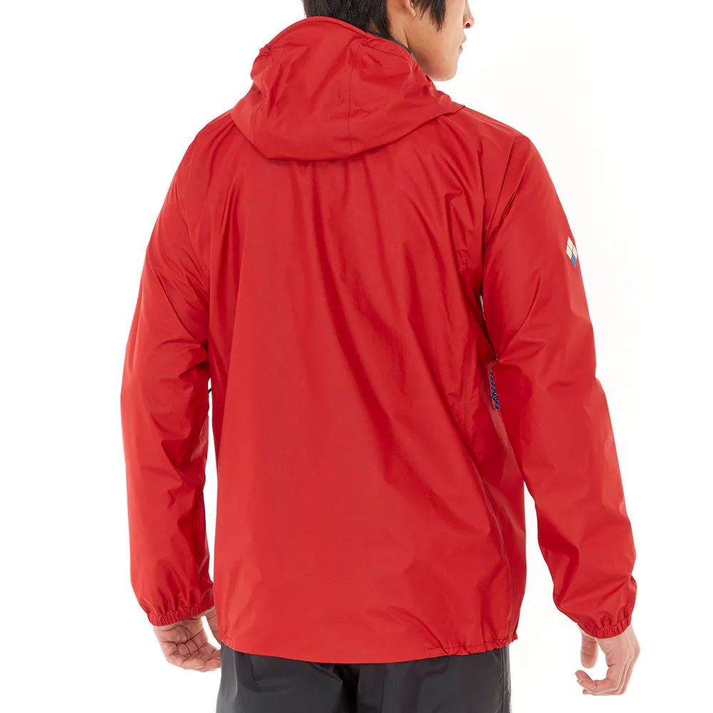 Montbell Men's Torrent Flier Jacket Waterproof GORE-TEX - Blue Acide Red Brick