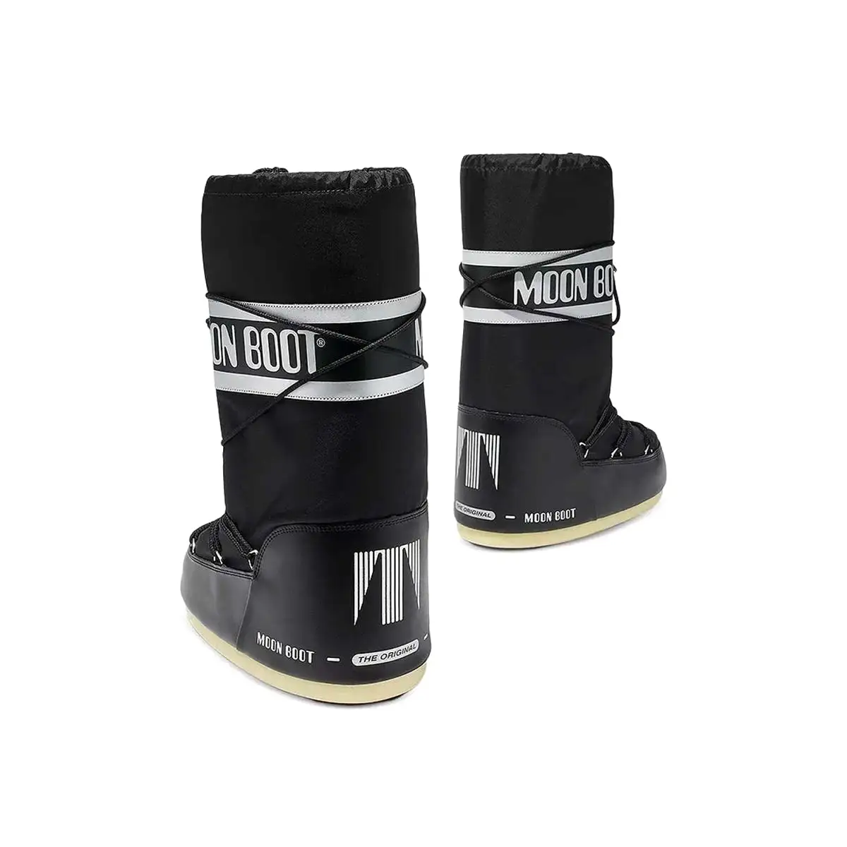 Moon Boot Girl's Icon Nylon Black