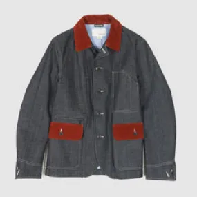 Nanamica Gore-Tex® Wind Stopper® Denim Jacket with Corduroy Elements