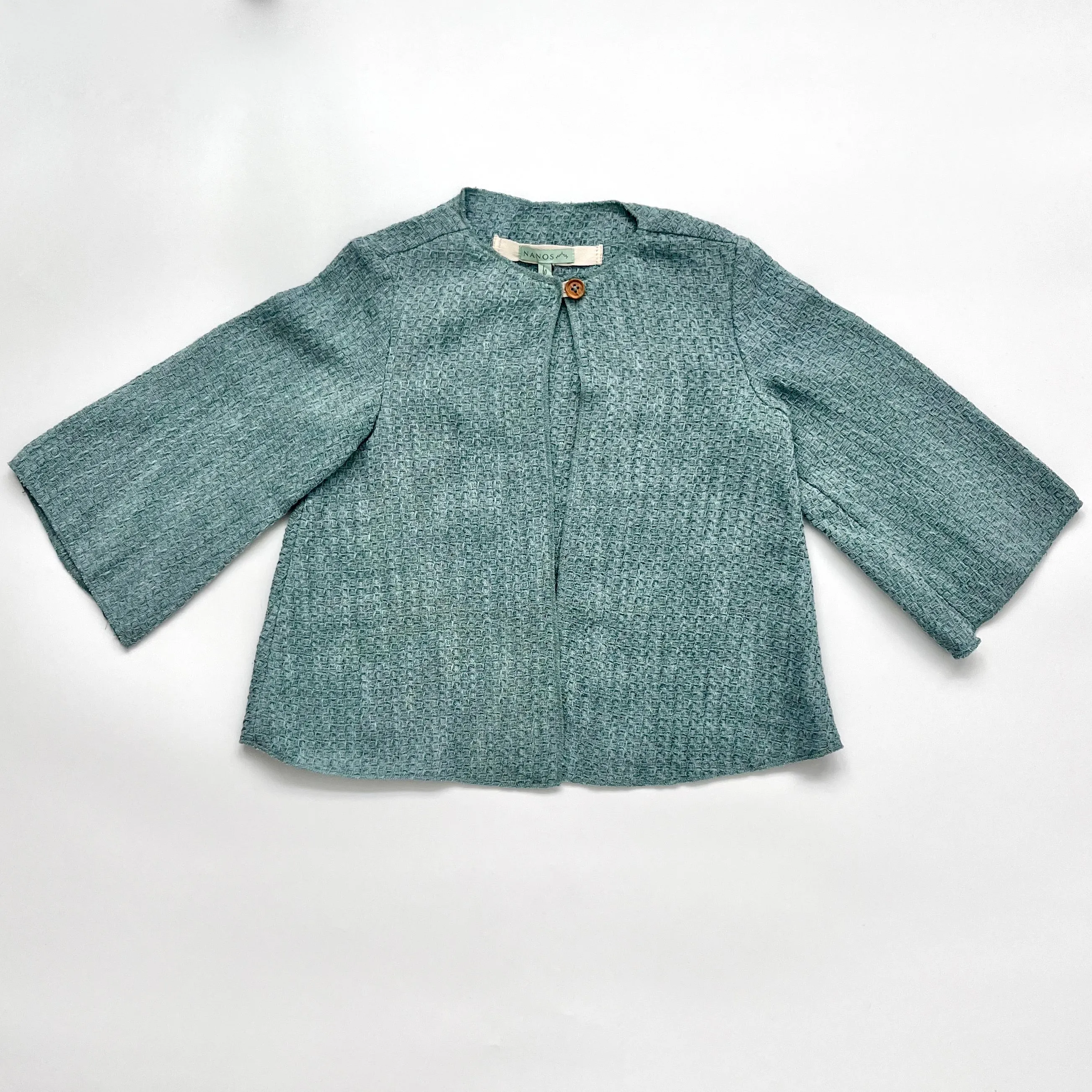 Nanos Duck Egg Blue Cotton/ Linen Mix Jacket: 6 Years (Brand New)