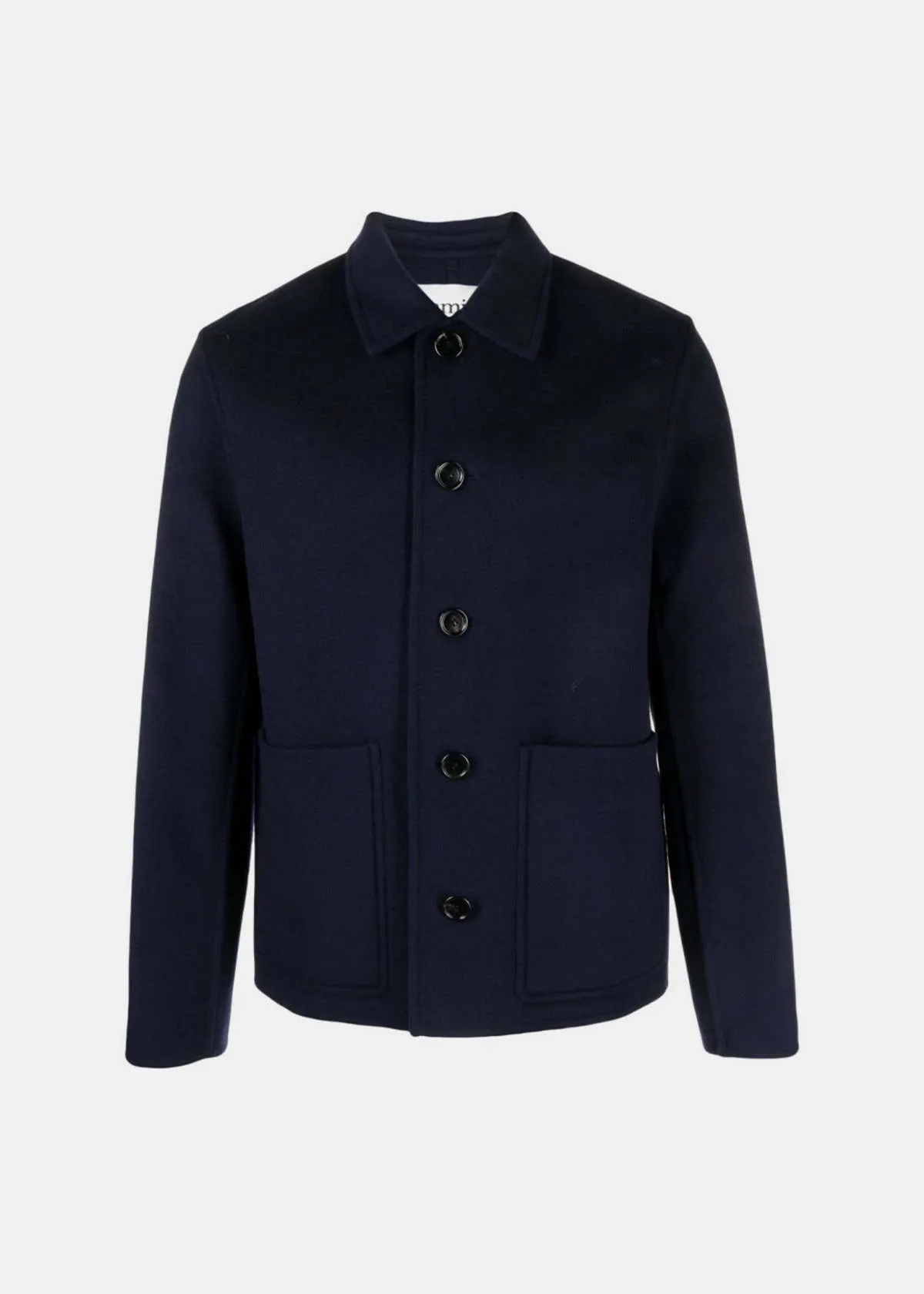 Navy Single Breasted Coat - Navy