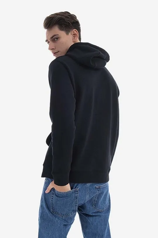 Norse Projects cotton sweatshirt Vagn Classic Hood men's black color