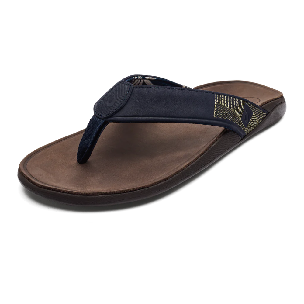 Olukai Men's Tuahine - Trench Blue/Dark Wood