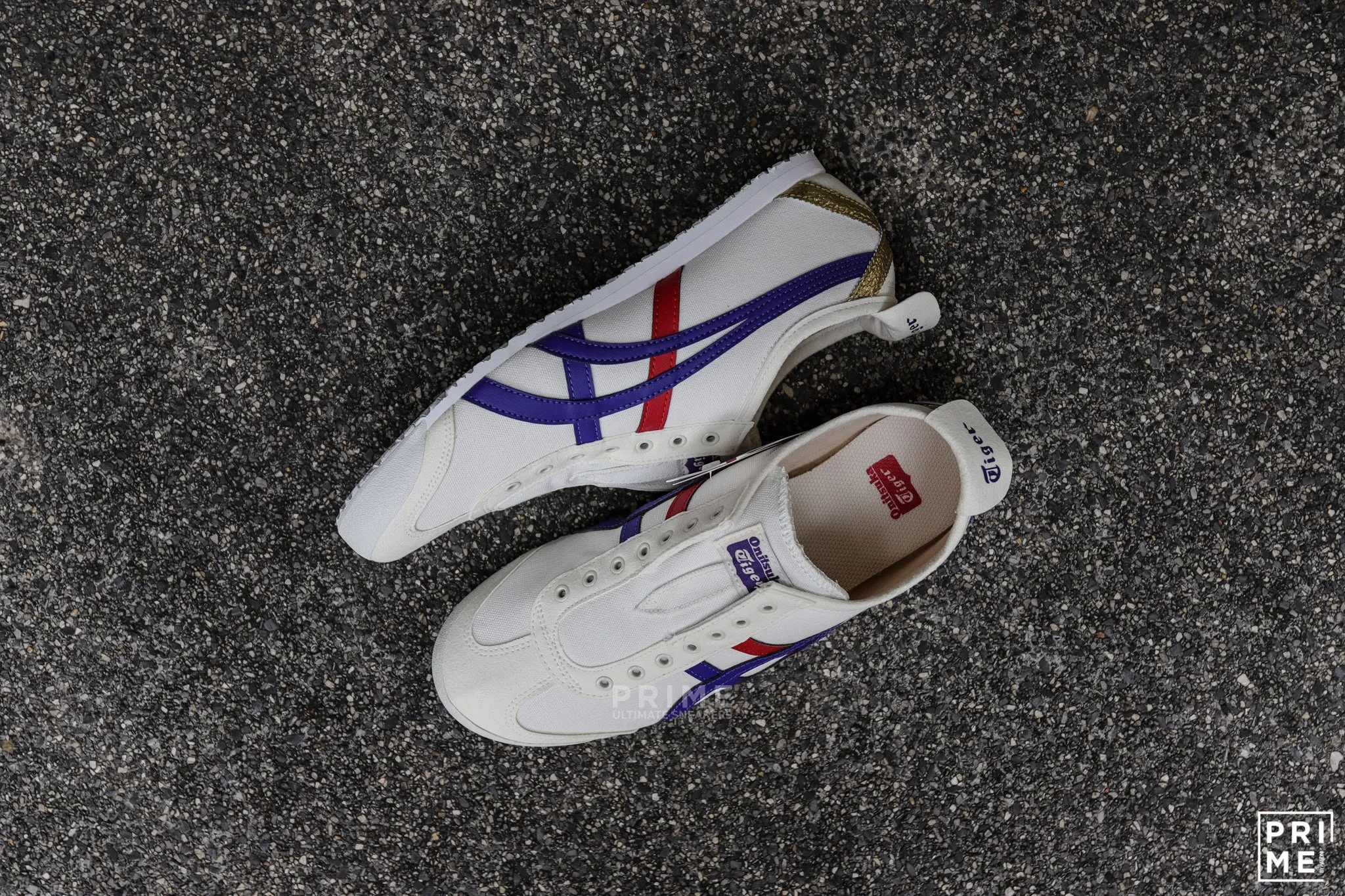 Onitsuka Tiger Mexico66 Slip on Cream/Tuna Blue  (1183b475-100)