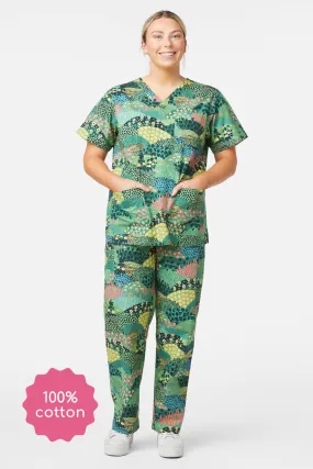 Patchwork Landscape Scrub Set