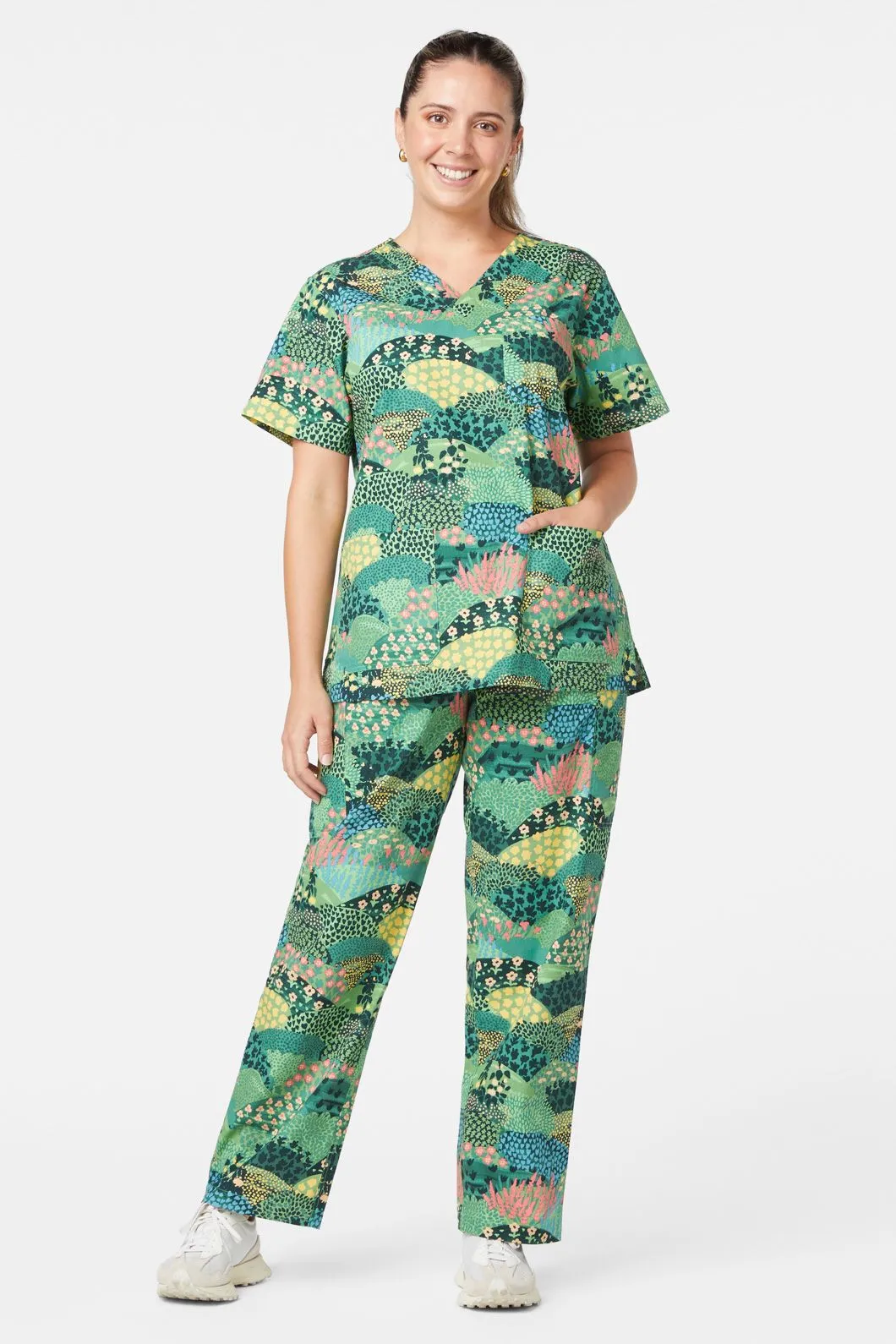 Patchwork Landscape Scrub Set