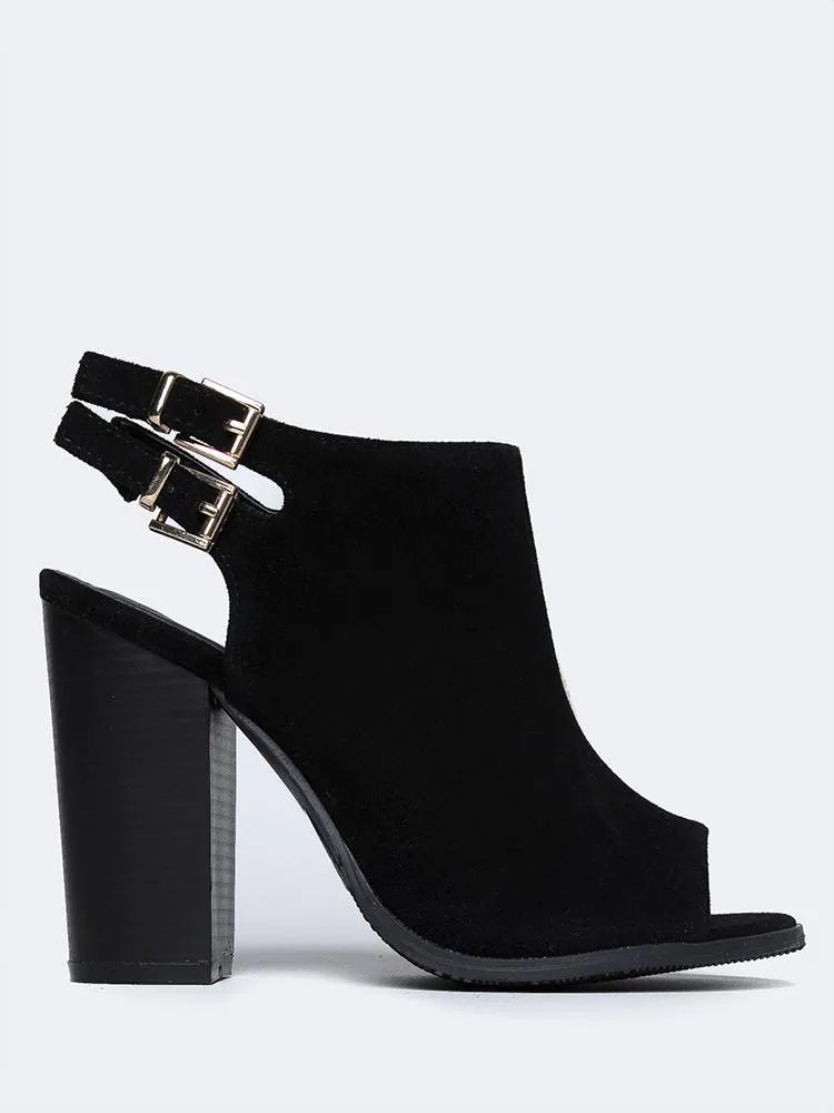 Peep Toe Ankle Bootie