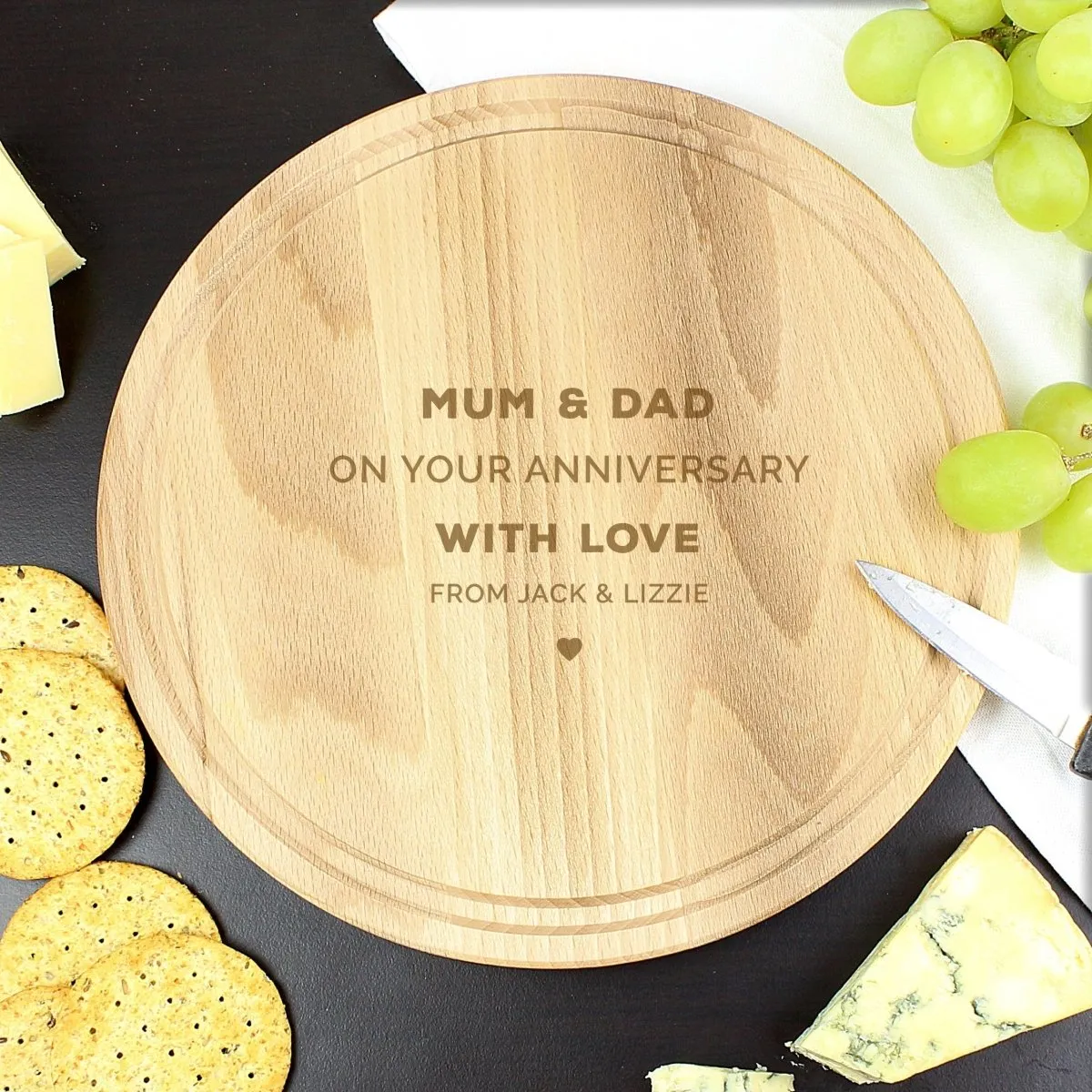 Personalised Round Chopping Board