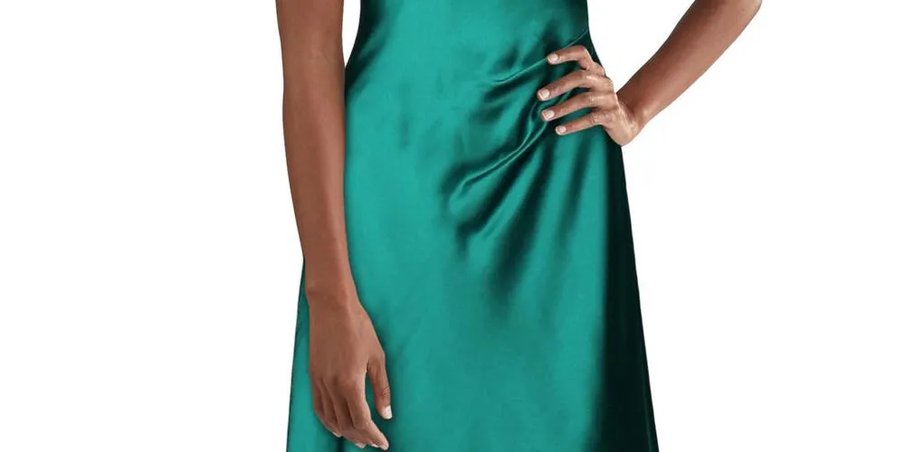 Ralph Lauren Women's Concettah V Neck Sleeveless Party Dress Green Size 8