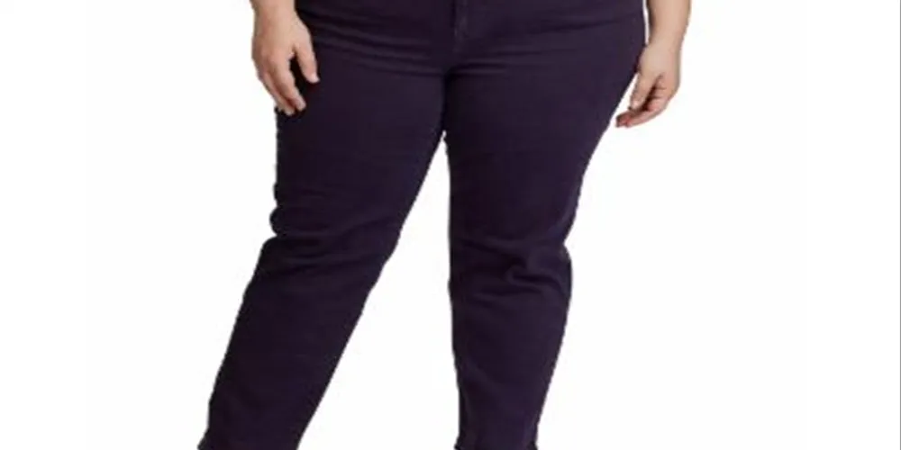 Ralph Lauren Women's Premier Straight Ankle Jeans Purple Size 20W