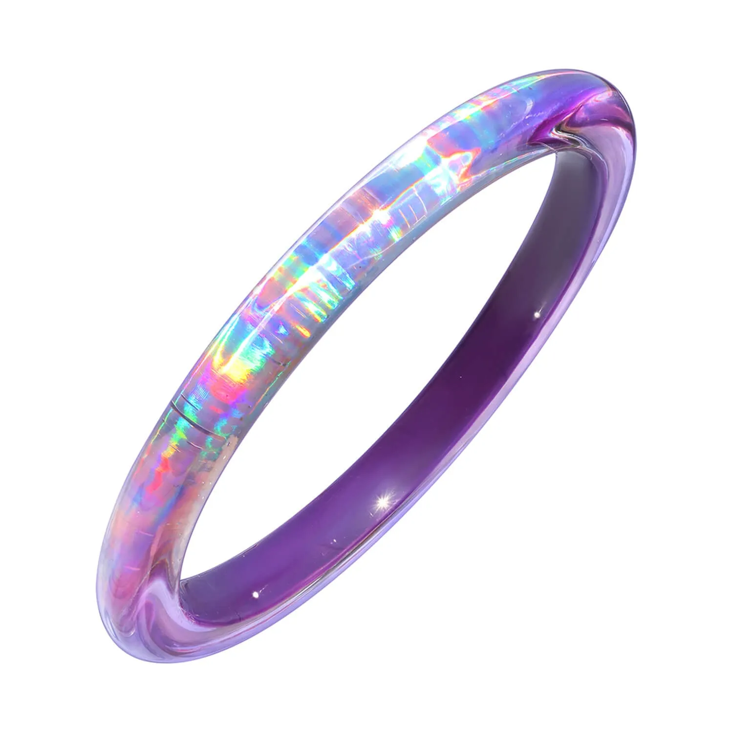 Rave Slip On Lucite Bangle