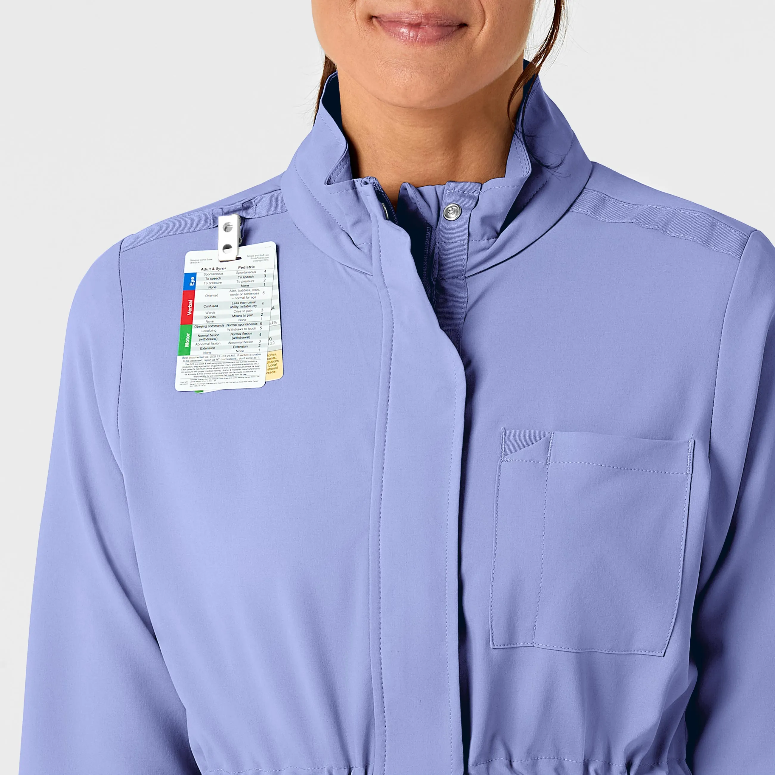 RENEW Women's Convertible Hood Fashion Jacket - Ceil Blue