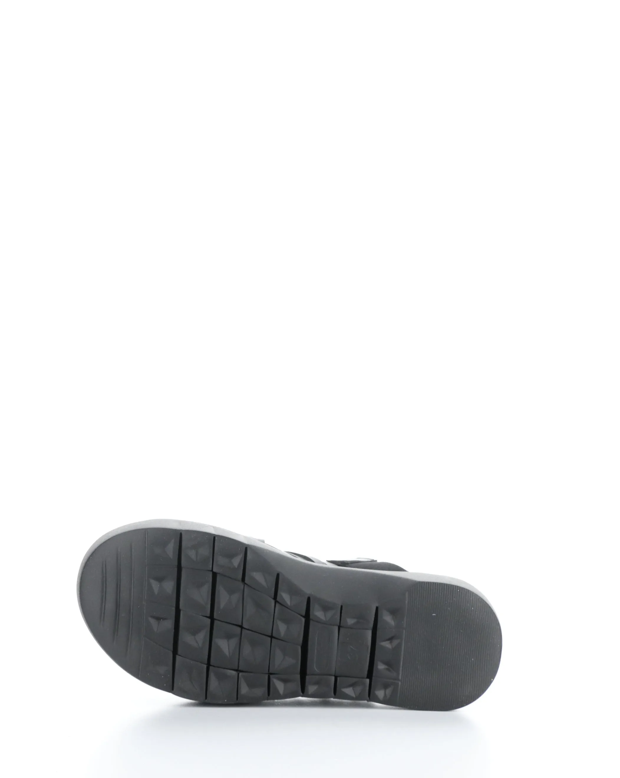 RISED BLACK Slip-on Sandals