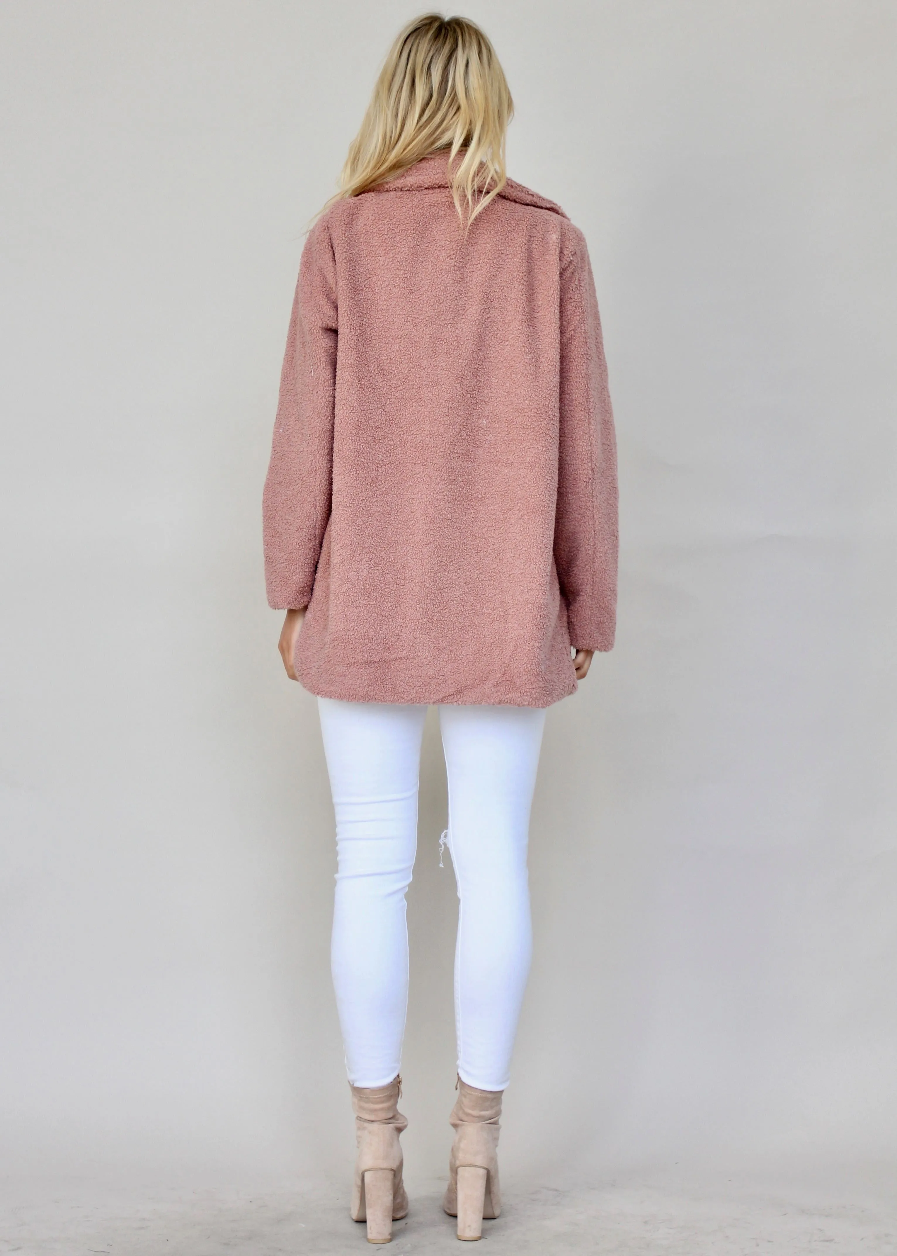 San Maro Teddy Coat - Blush