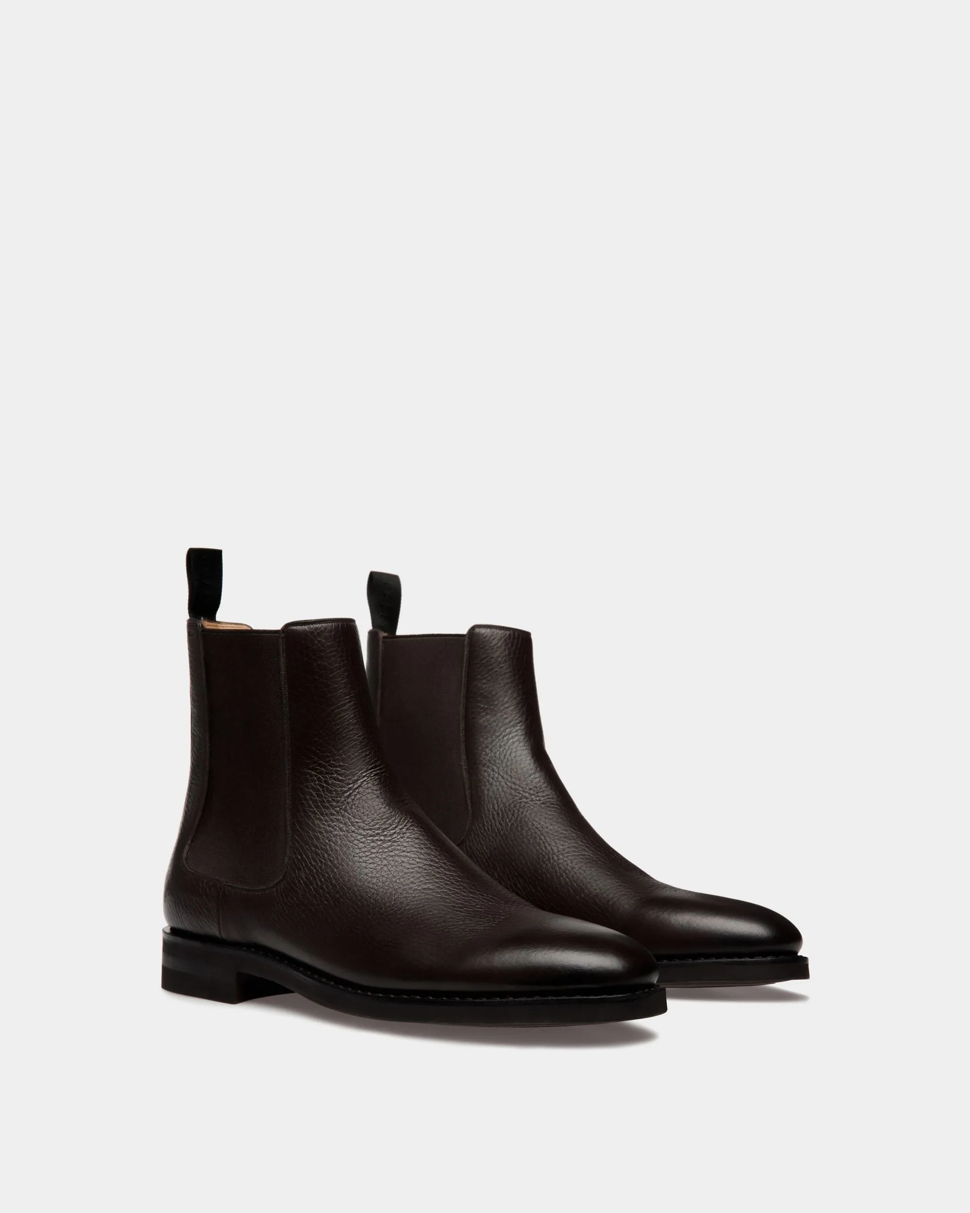 Scribe Un Bootie In Ebano Deer Leather 