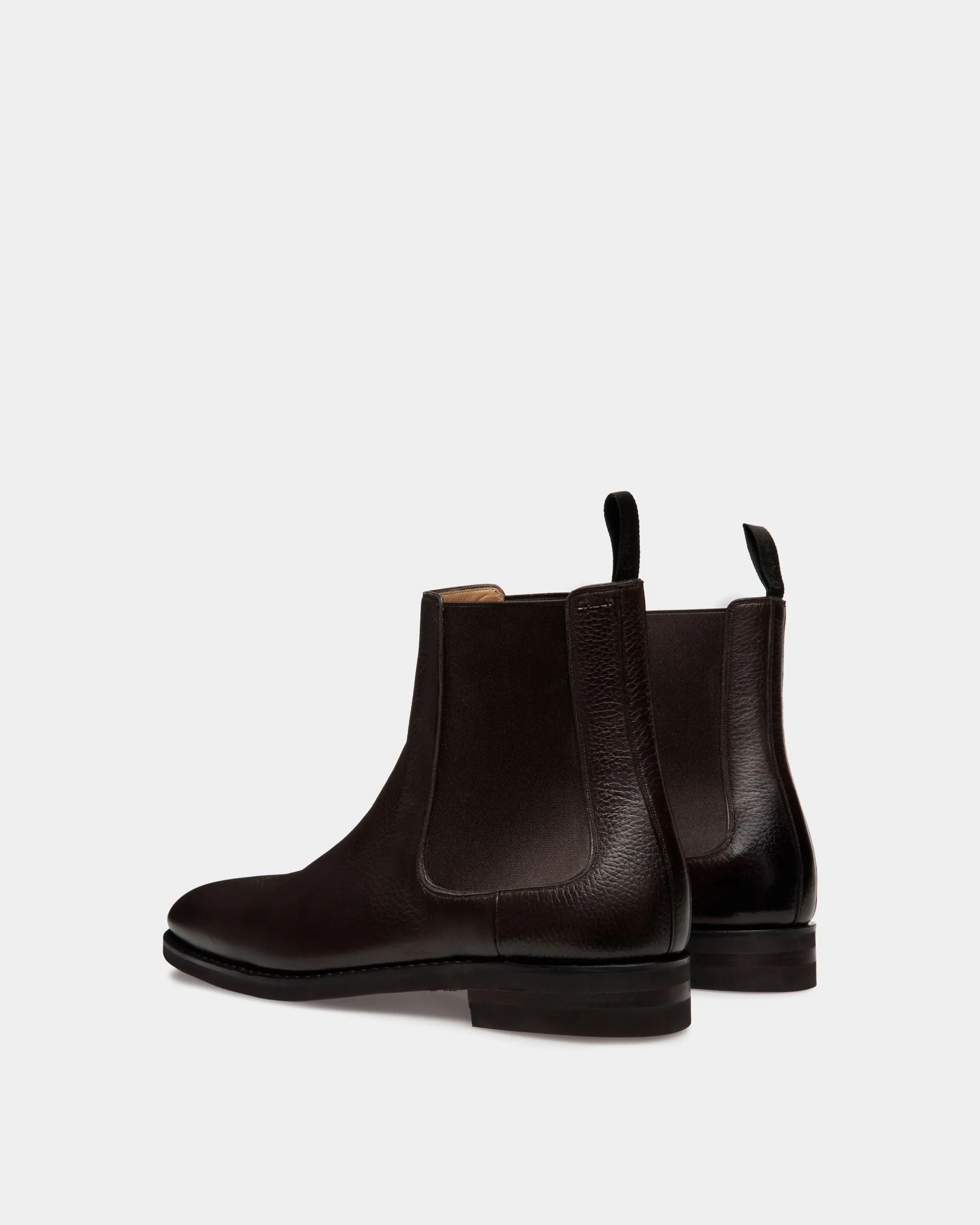 Scribe Un Bootie In Ebano Deer Leather 